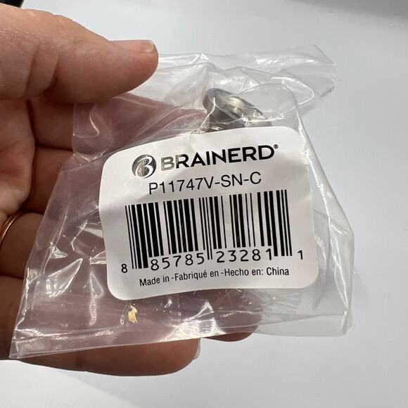 Brainerd P11747V-SN-C 1-1/4 Garrett Cabinet Hardware Knob Polished Chrome 3 - Picture 6 of 7